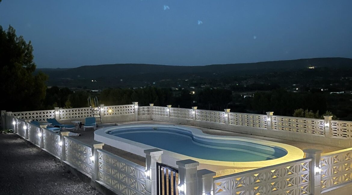 pool at night